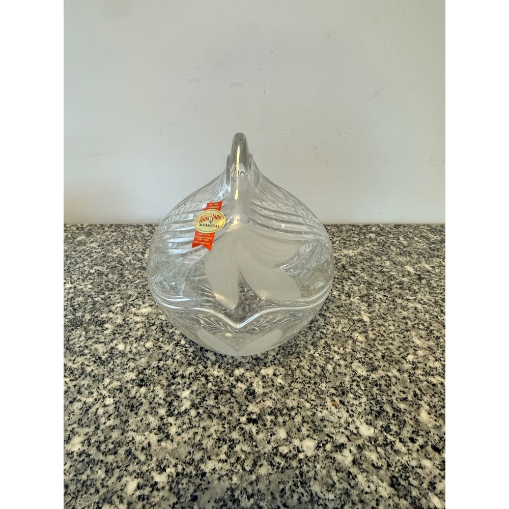 Anna Hutte Vintage Bleikristall Crystal Bowl Unisex OS Clear Lead Crystal